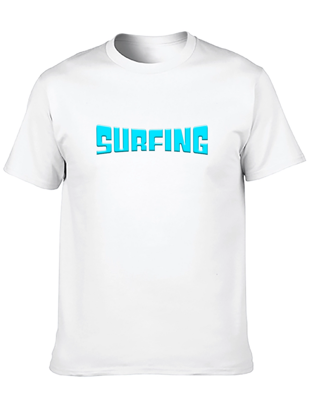 Surfing Graphic Tee - Black Cotton T-Shirt