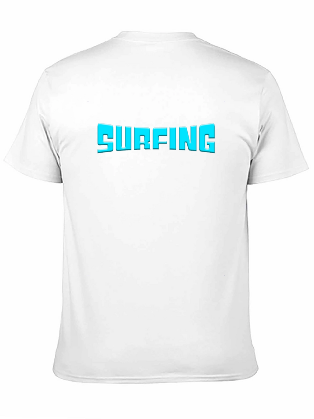 Surfing Graphic Tee - Black Cotton T-Shirt