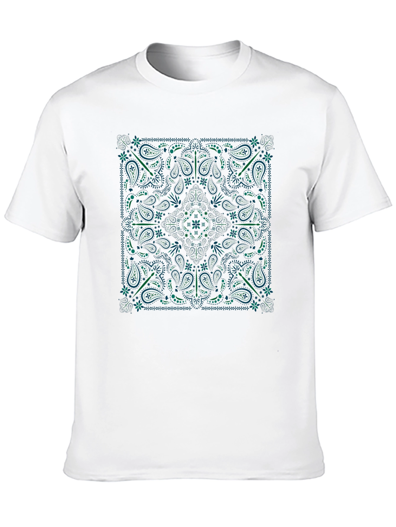 Black Bandana Paisley Graphic T-Shirt
