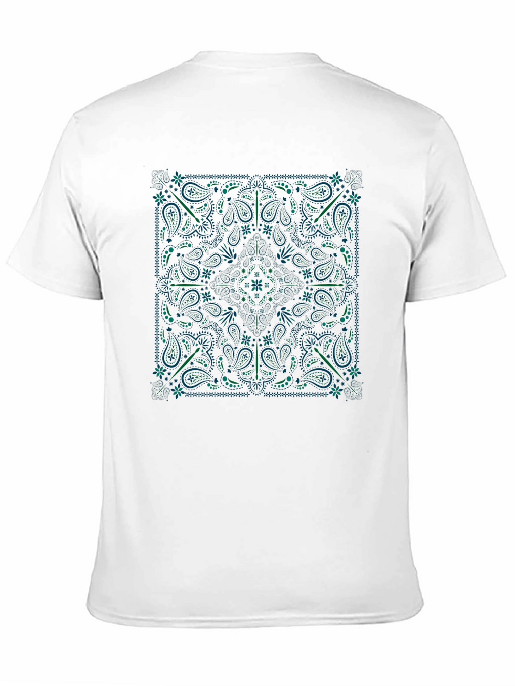Black Bandana Paisley Graphic T-Shirt