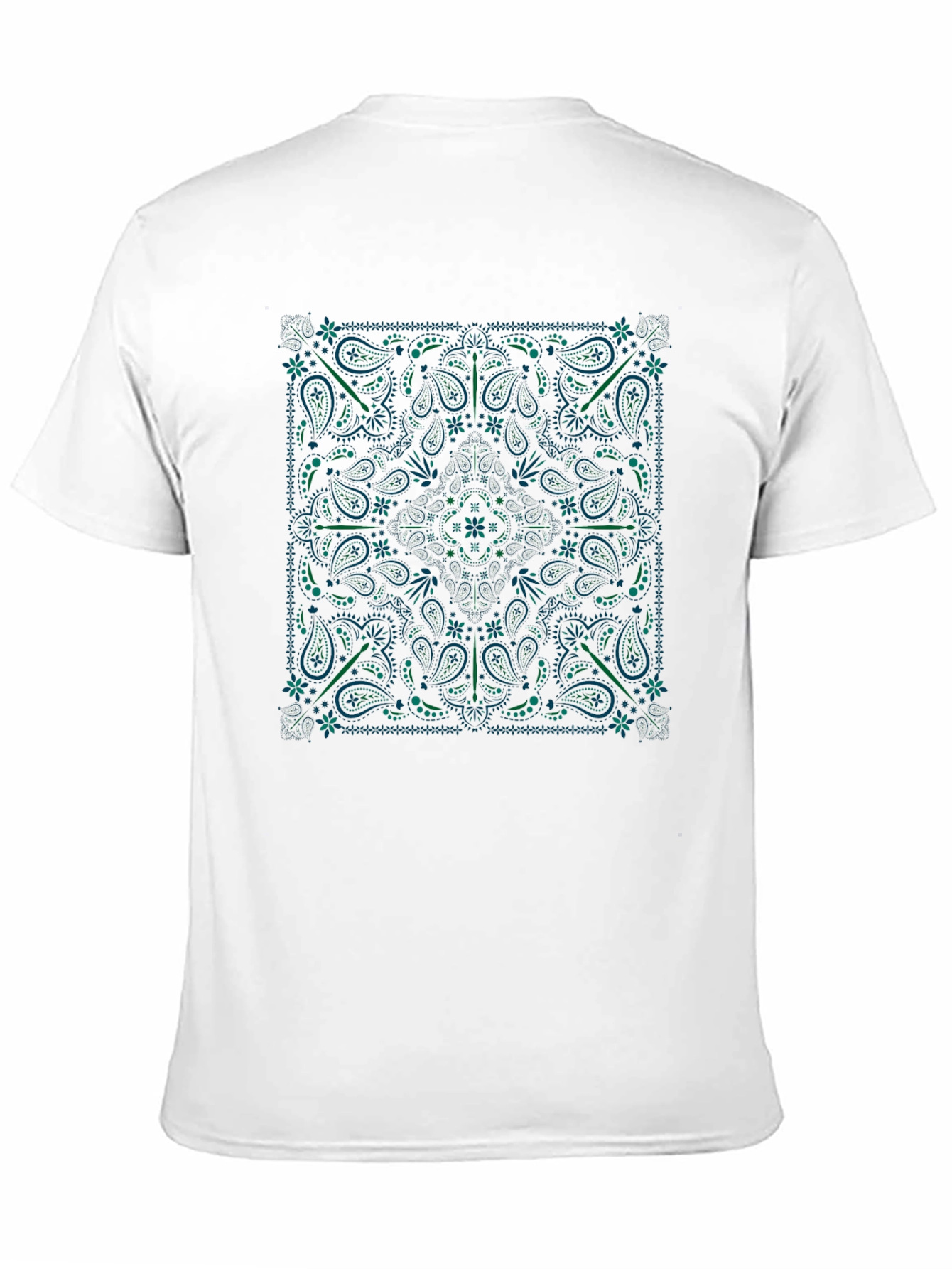 Black Bandana Paisley Graphic T-Shirt