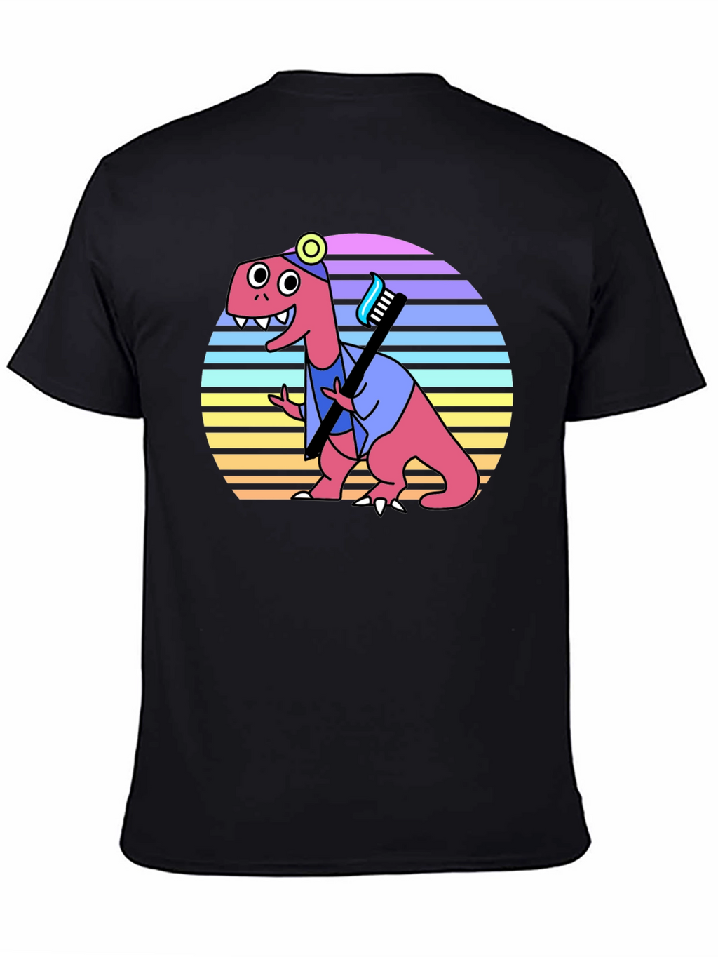 Dino Dentist T-Shirt - Novelty Graphic Tee