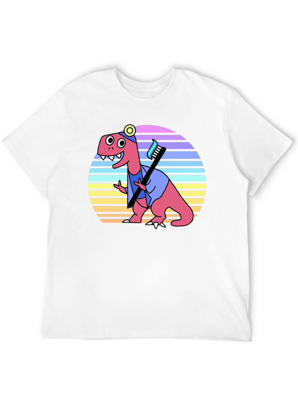 Dino Dentist T-Shirt - Novelty Graphic Tee