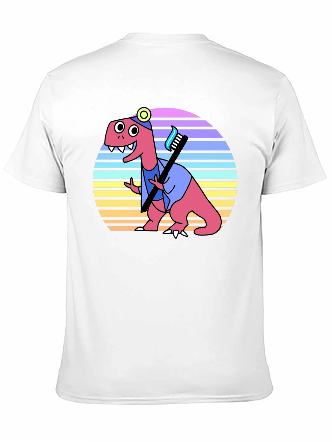 Dino Dentist T-Shirt - Novelty Graphic Tee
