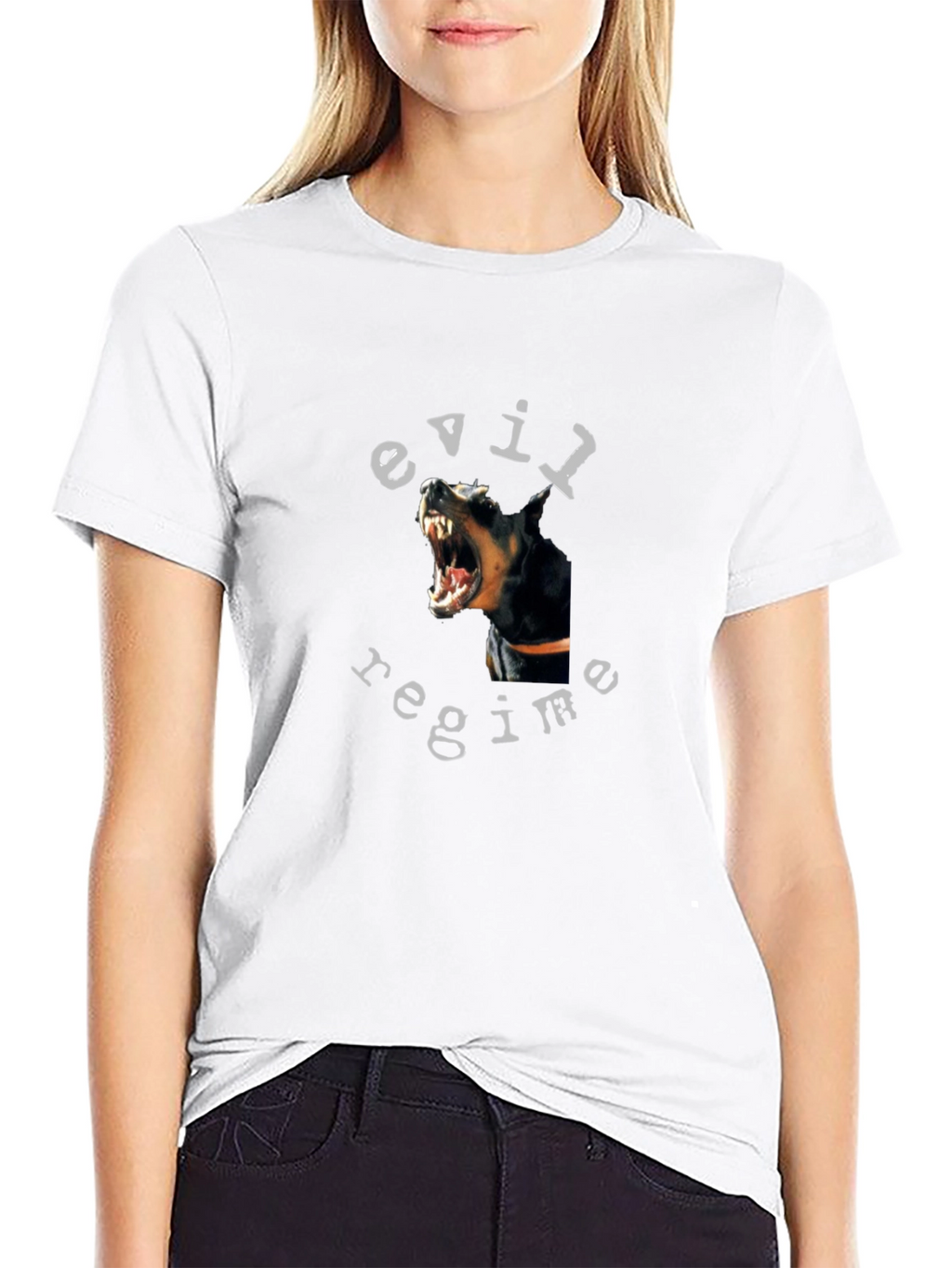 Evil Regime Dog T-Shirt - Graphic Print