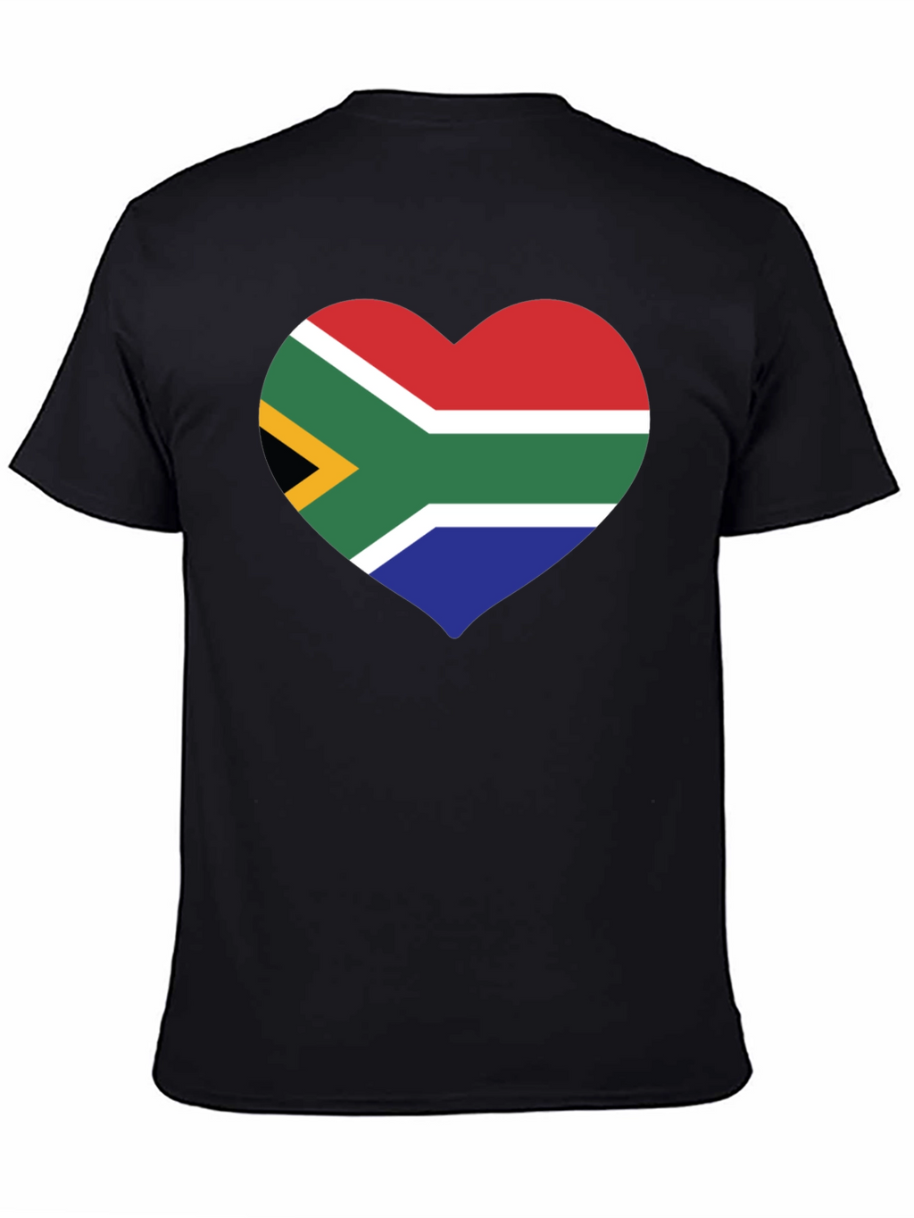 South Africa Flag Heart Graphic T-Shirt