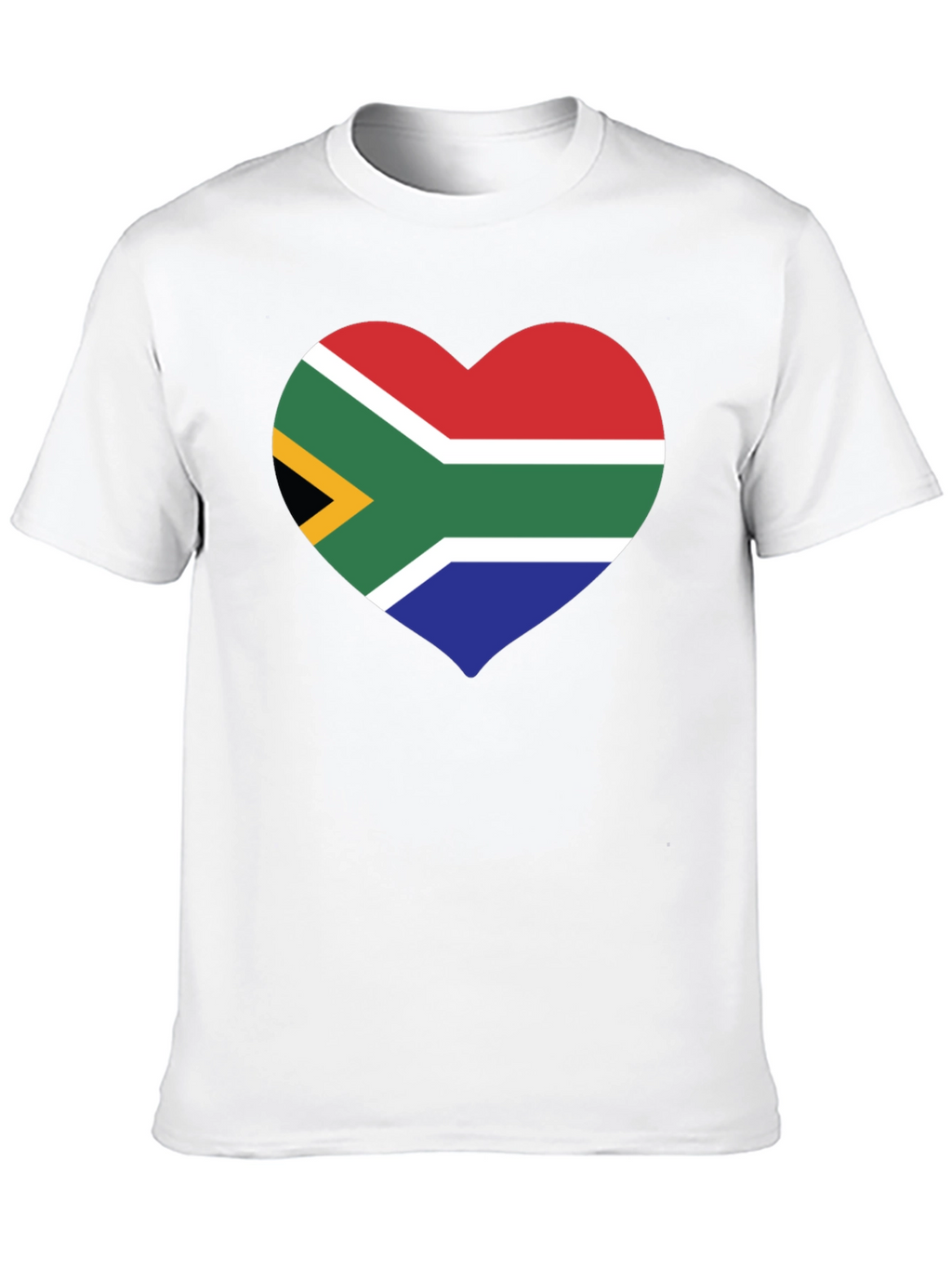 South Africa Flag Heart Graphic T-Shirt