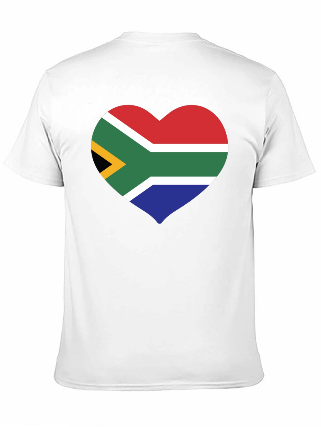 South Africa Flag Heart Graphic T-Shirt