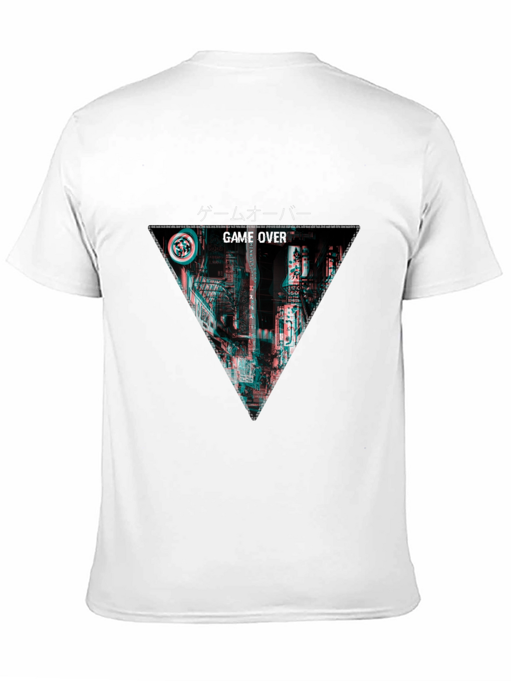 Game Over Glitch Style Graphic T-Shirt