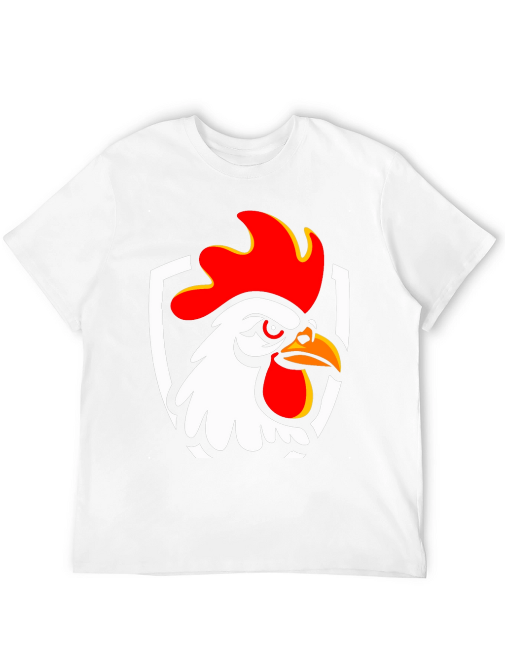Rooster Graphic T-Shirt - Black Cotton Tee