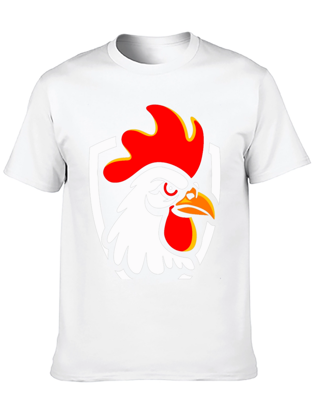 Rooster Graphic T-Shirt - Black Cotton Tee