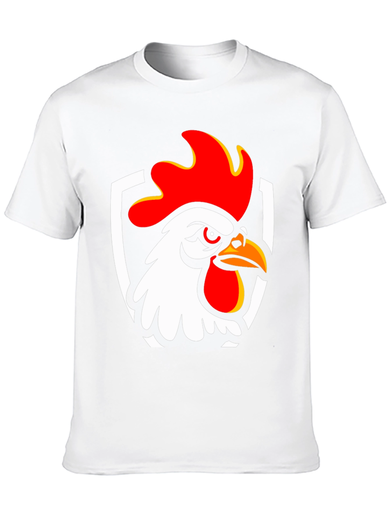 Rooster Graphic T-Shirt - Black Cotton Tee