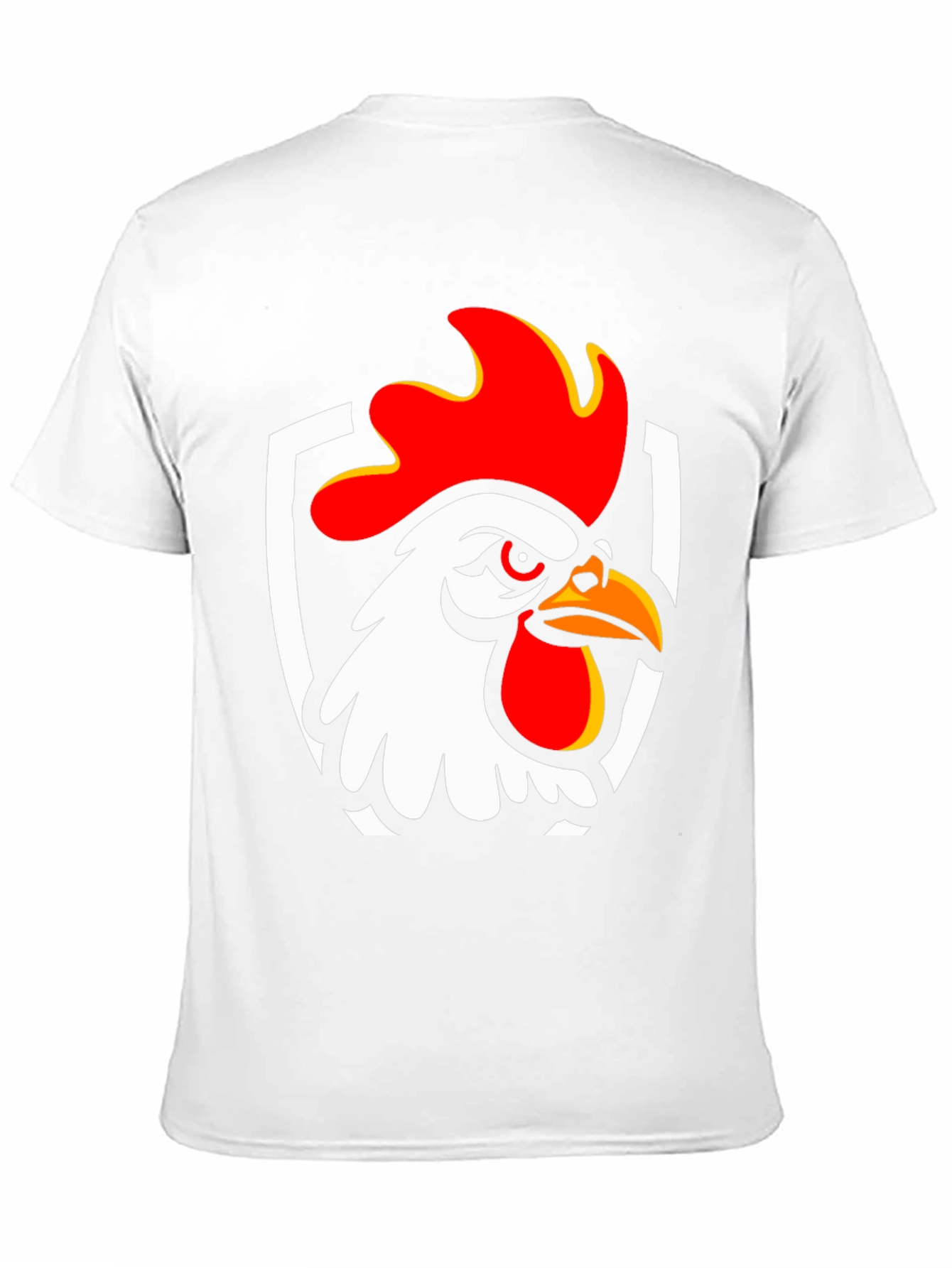 Rooster Graphic T-Shirt - Black Cotton Tee