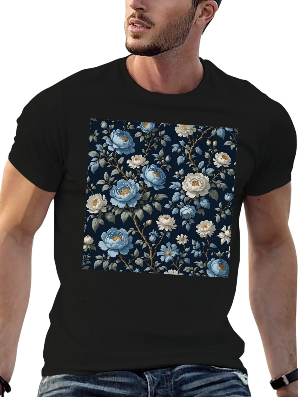 Floral Print T-Shirt - Stylish Everyday Wear