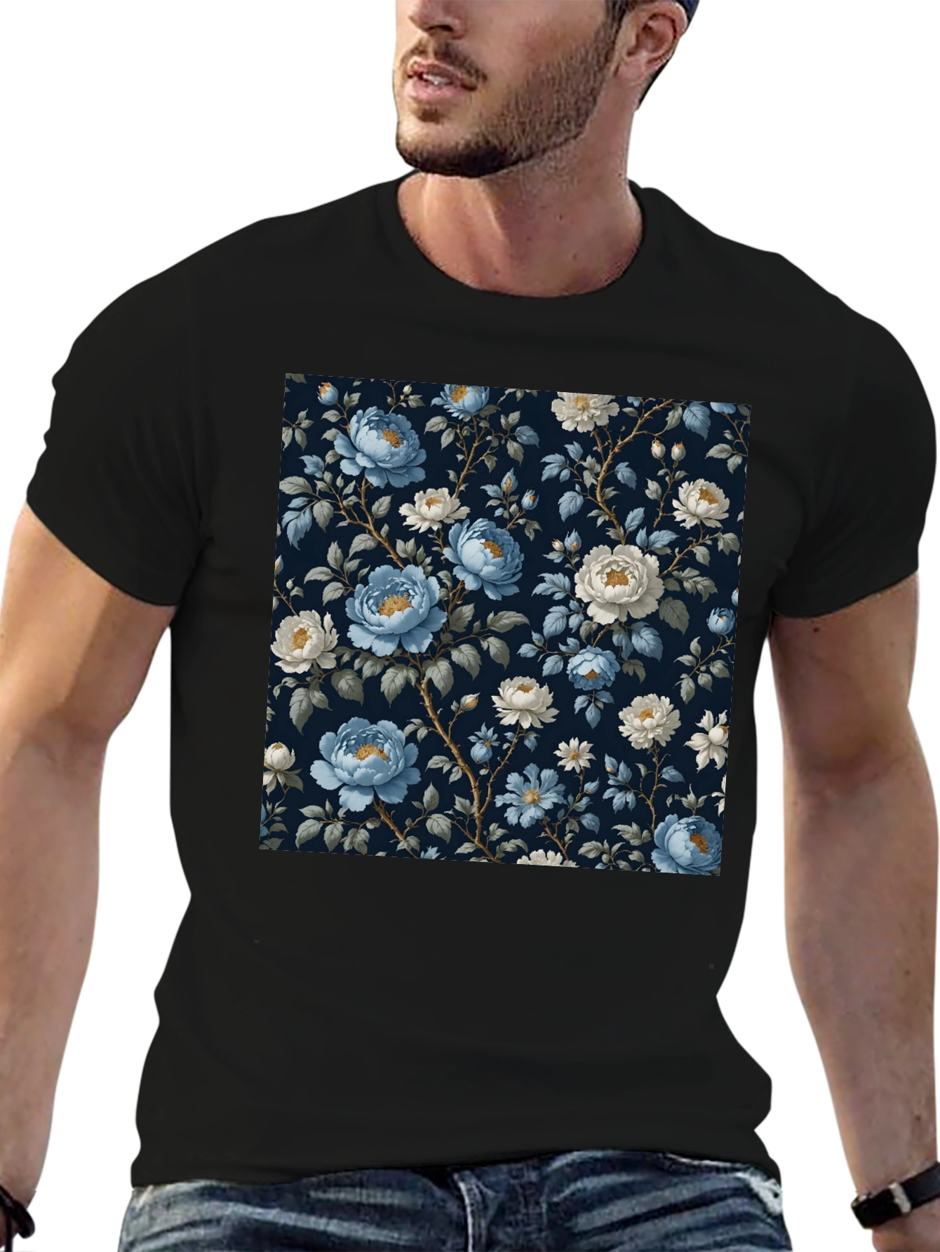 Floral Print T-Shirt - Stylish Everyday Wear