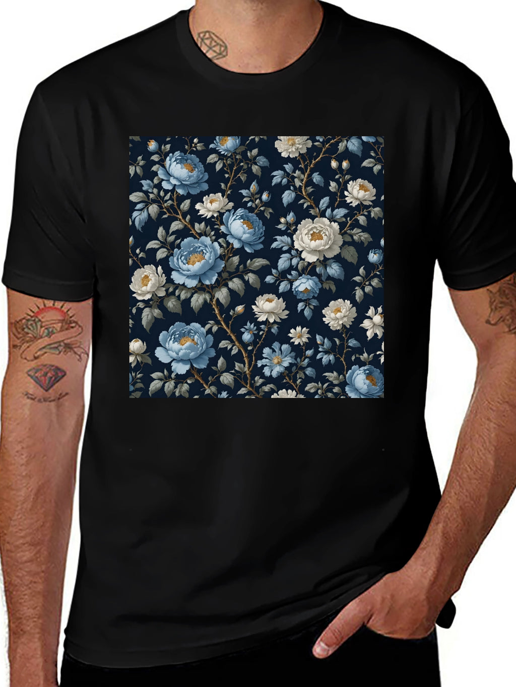 Floral Print T-Shirt - Stylish Everyday Wear