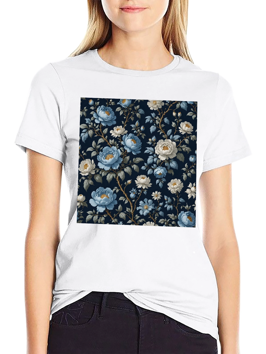 Floral Print T-Shirt - Stylish Everyday Wear