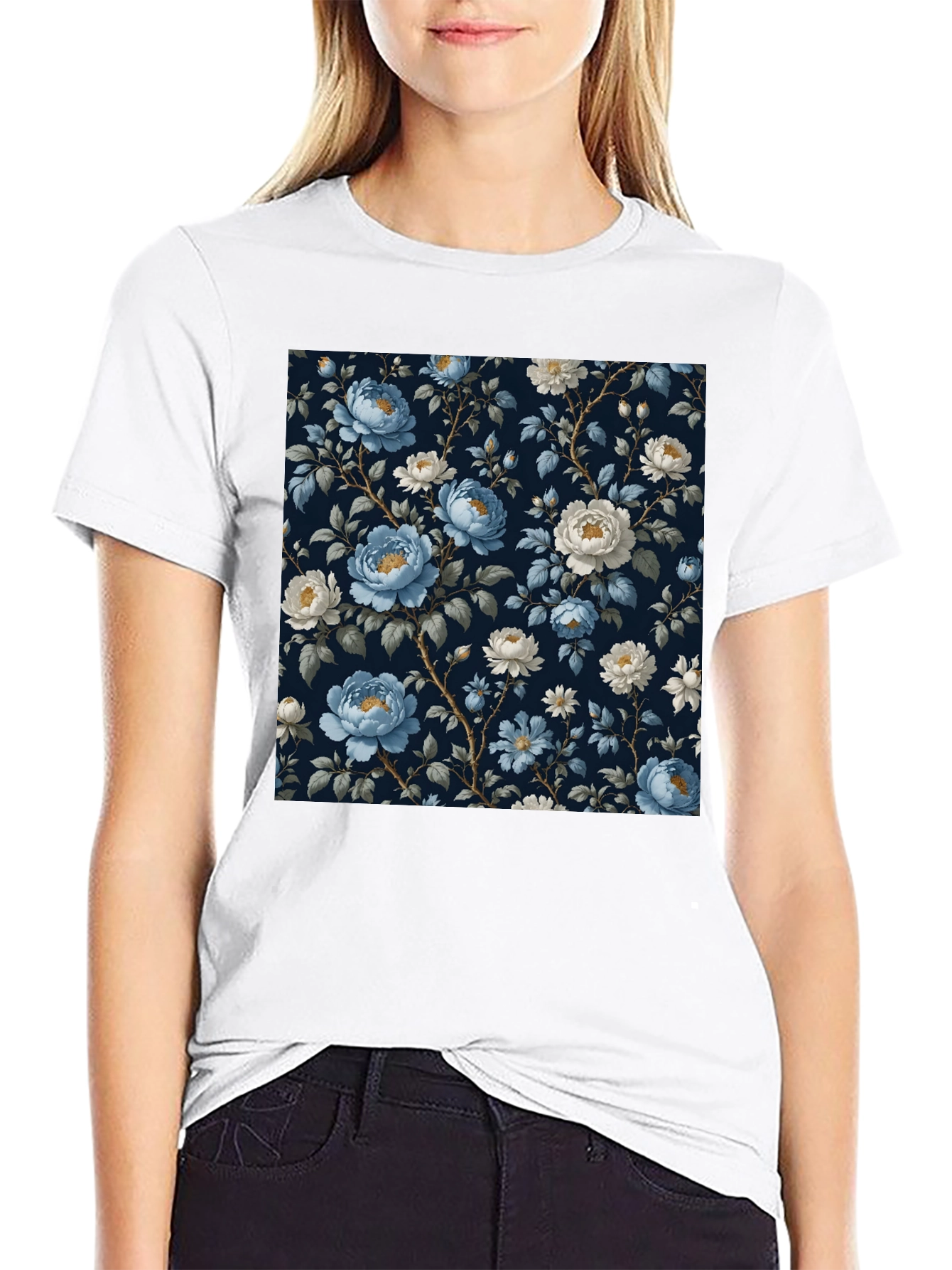 Floral Print T-Shirt - Stylish Everyday Wear