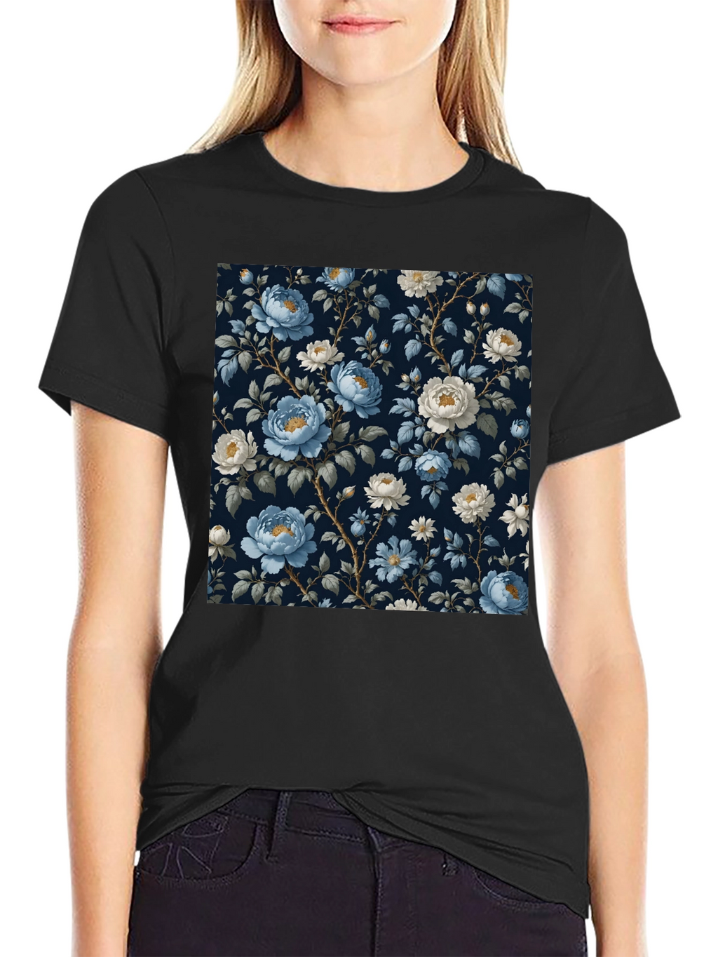 Floral Print T-Shirt - Stylish Everyday Wear