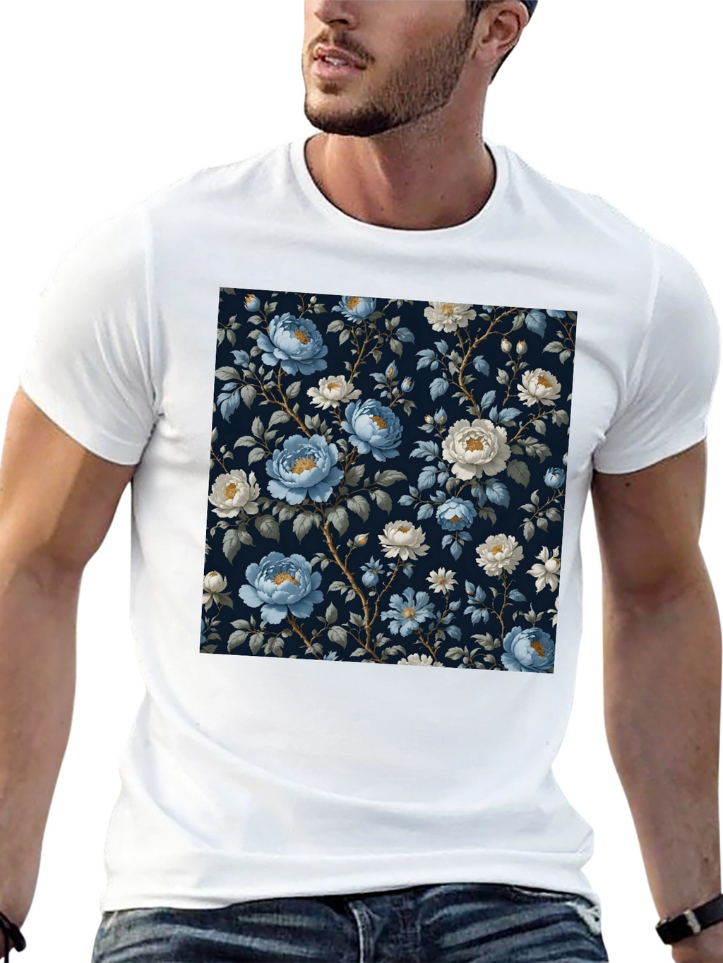 Floral Print T-Shirt - Stylish Everyday Wear