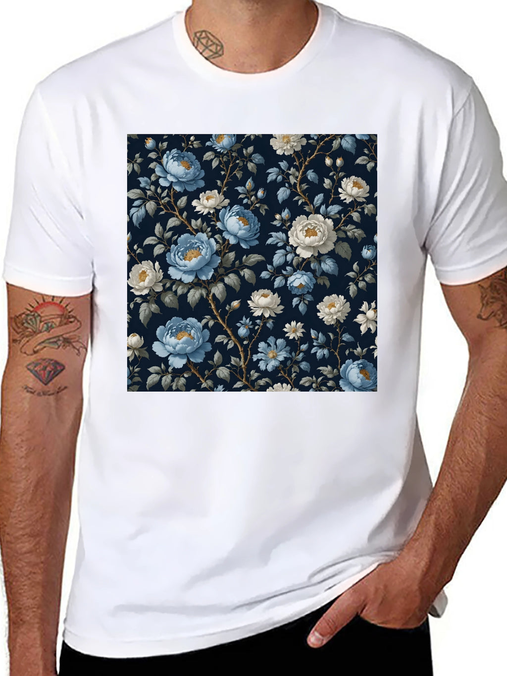 Floral Print T-Shirt - Stylish Everyday Wear