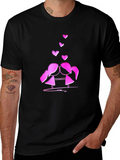 Cute Love T-Shirt - Kissing Girls & Hearts