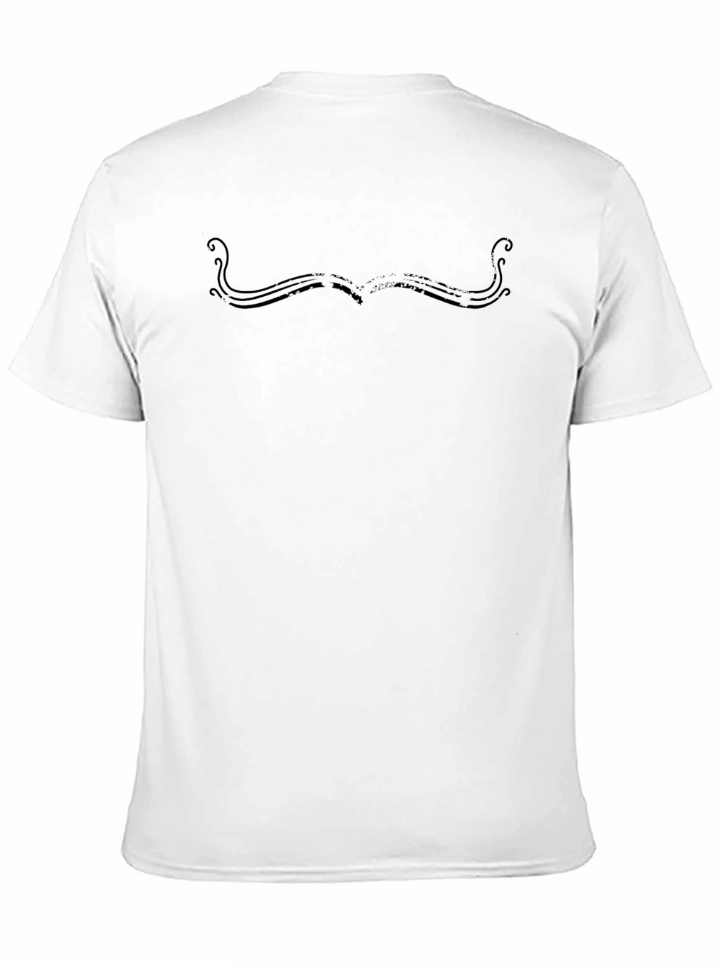 Mustache Graphic Tee - Stylish Black T-Shirt