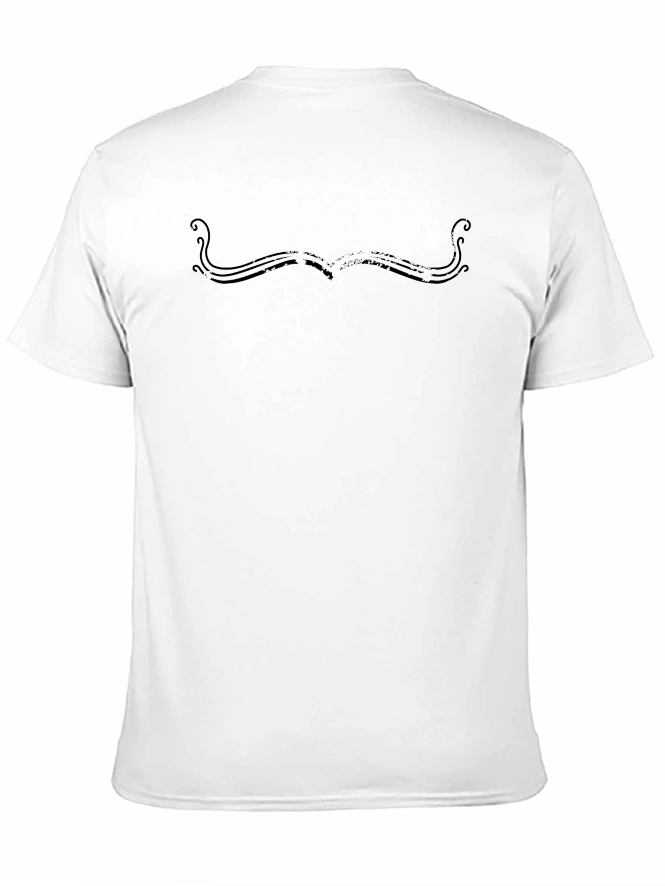 Mustache Graphic Tee - Stylish Black T-Shirt