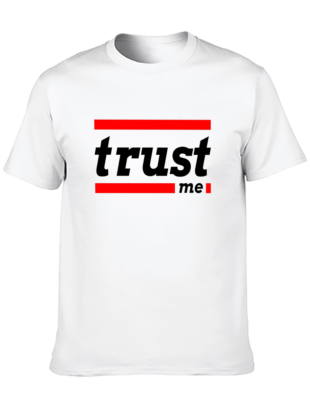 Trust Me Graphic Tee - Modern Black T-Shirt