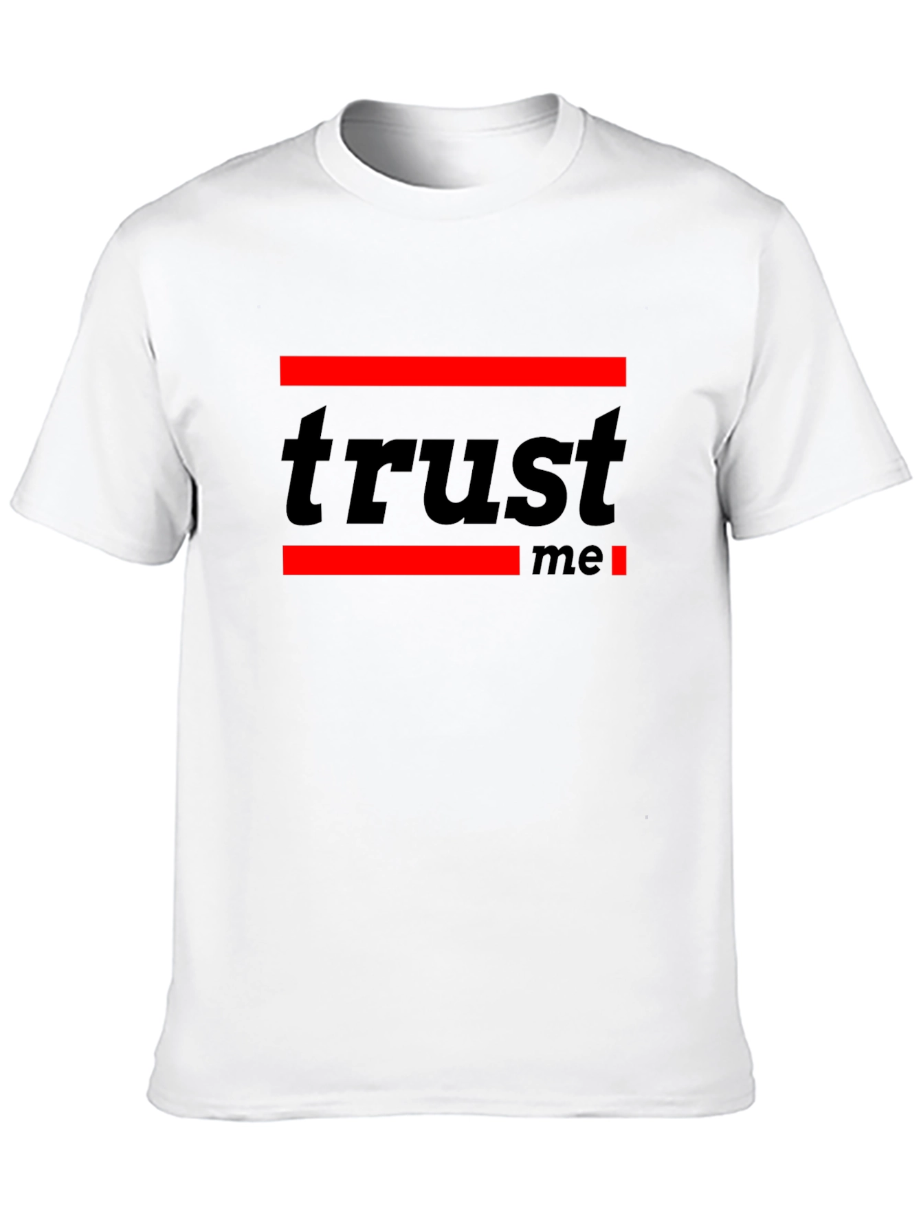 Trust Me Graphic Tee - Modern Black T-Shirt