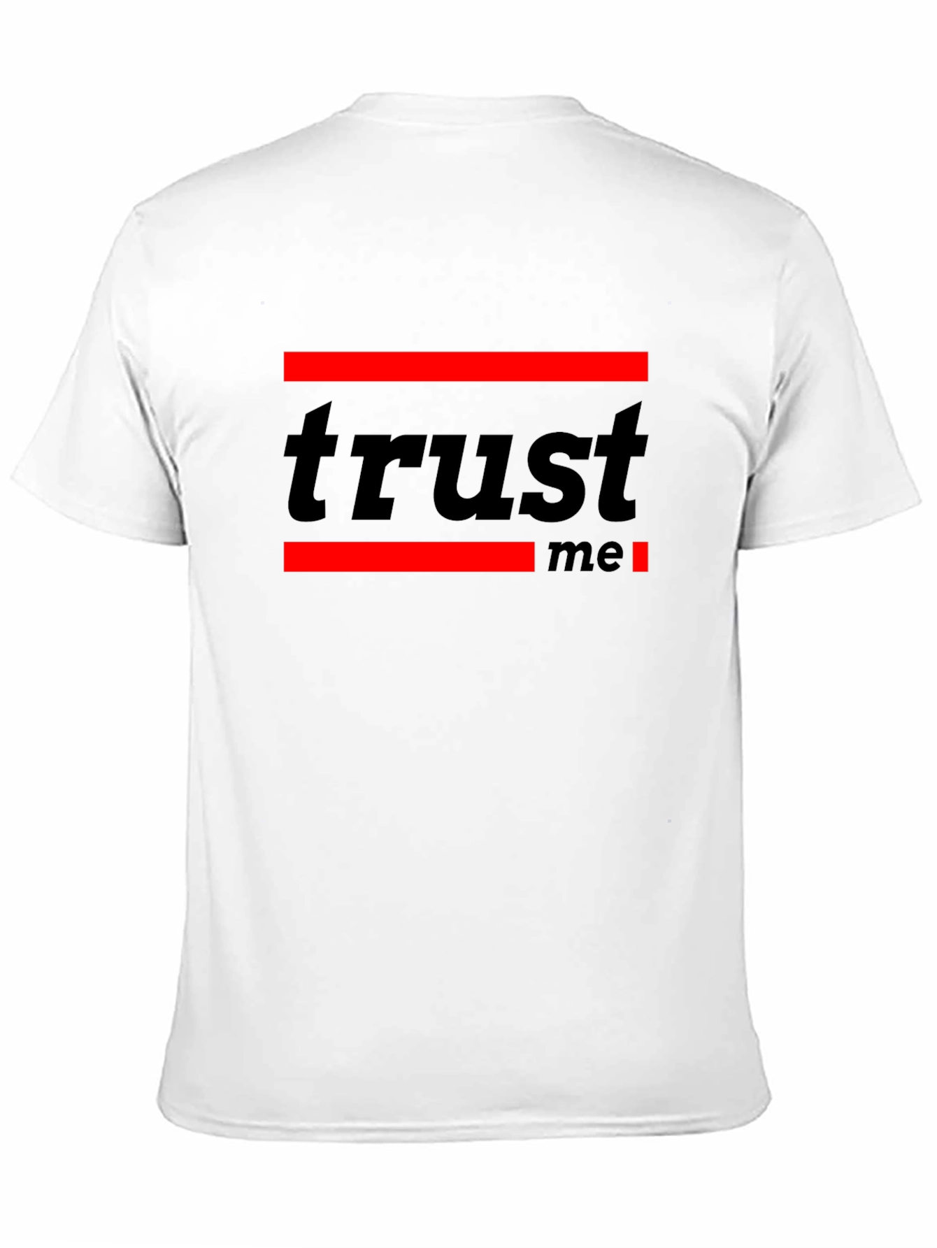 Trust Me Graphic Tee - Modern Black T-Shirt