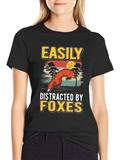 Easily Distracted By Foxes T-Shirt