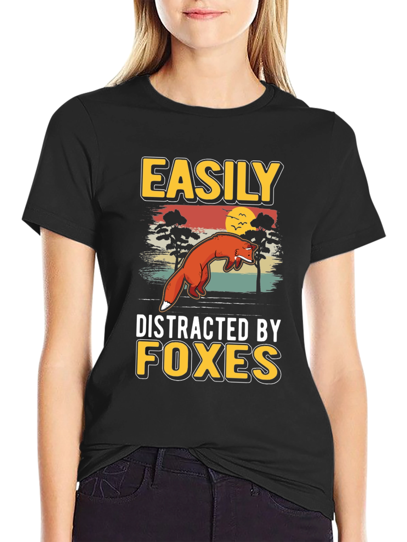 Easily Distracted By Foxes T-Shirt