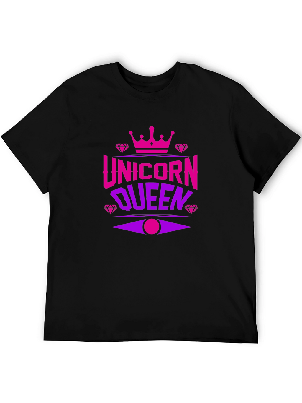 Unicorn Queen Black T-Shirt