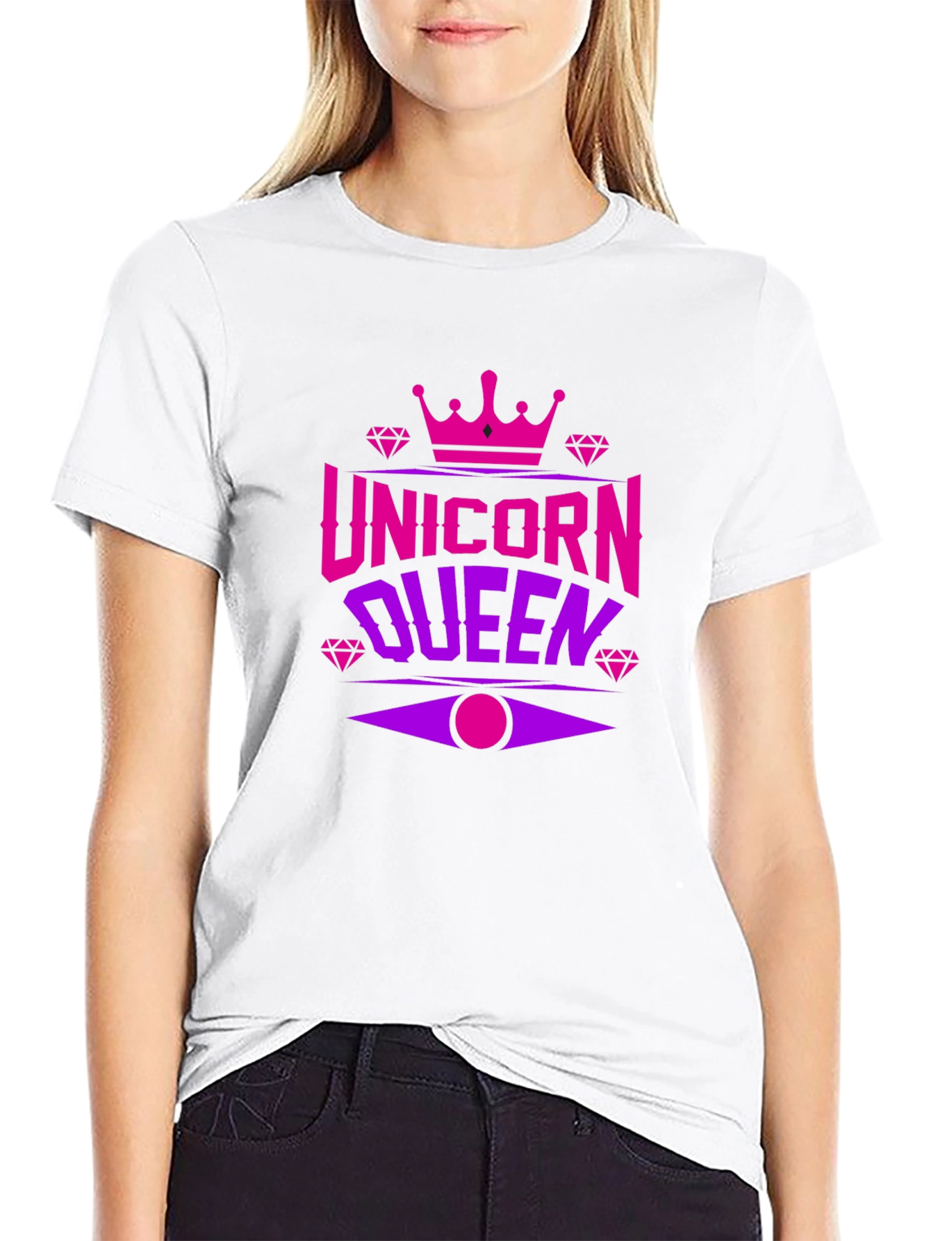 Unicorn Queen Black T-Shirt