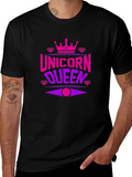 Unicorn Queen Black T-Shirt