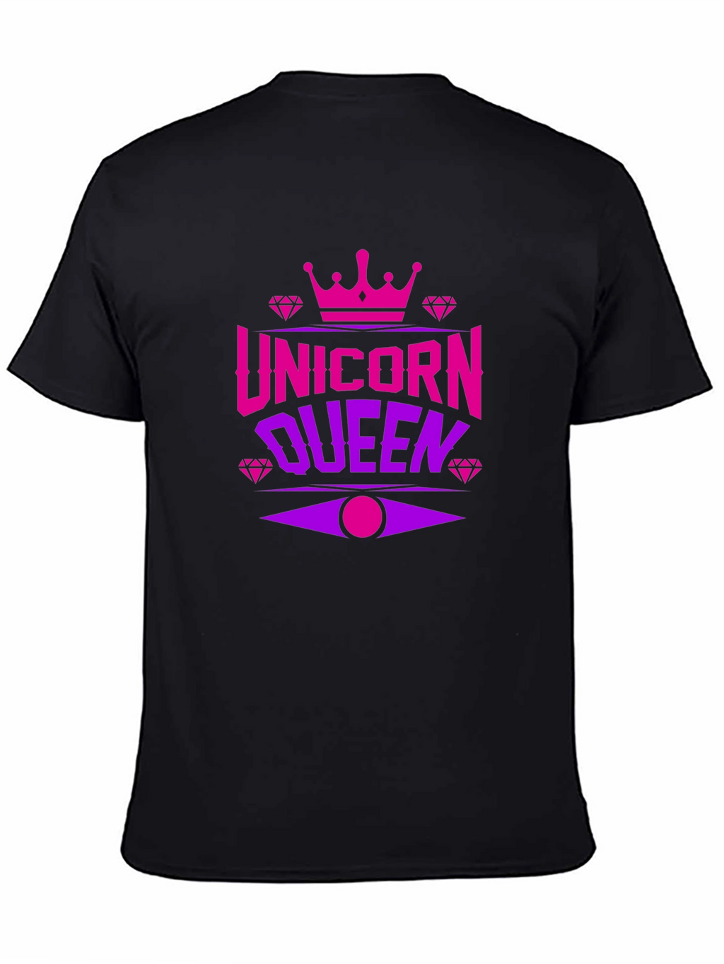 Unicorn Queen Black T-Shirt