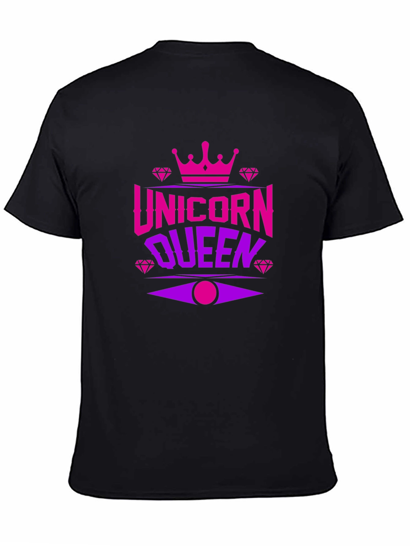 Unicorn Queen Black T-Shirt