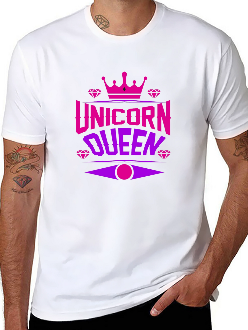 Unicorn Queen Black T-Shirt