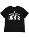 Darts Graphic Tee - Black Cotton