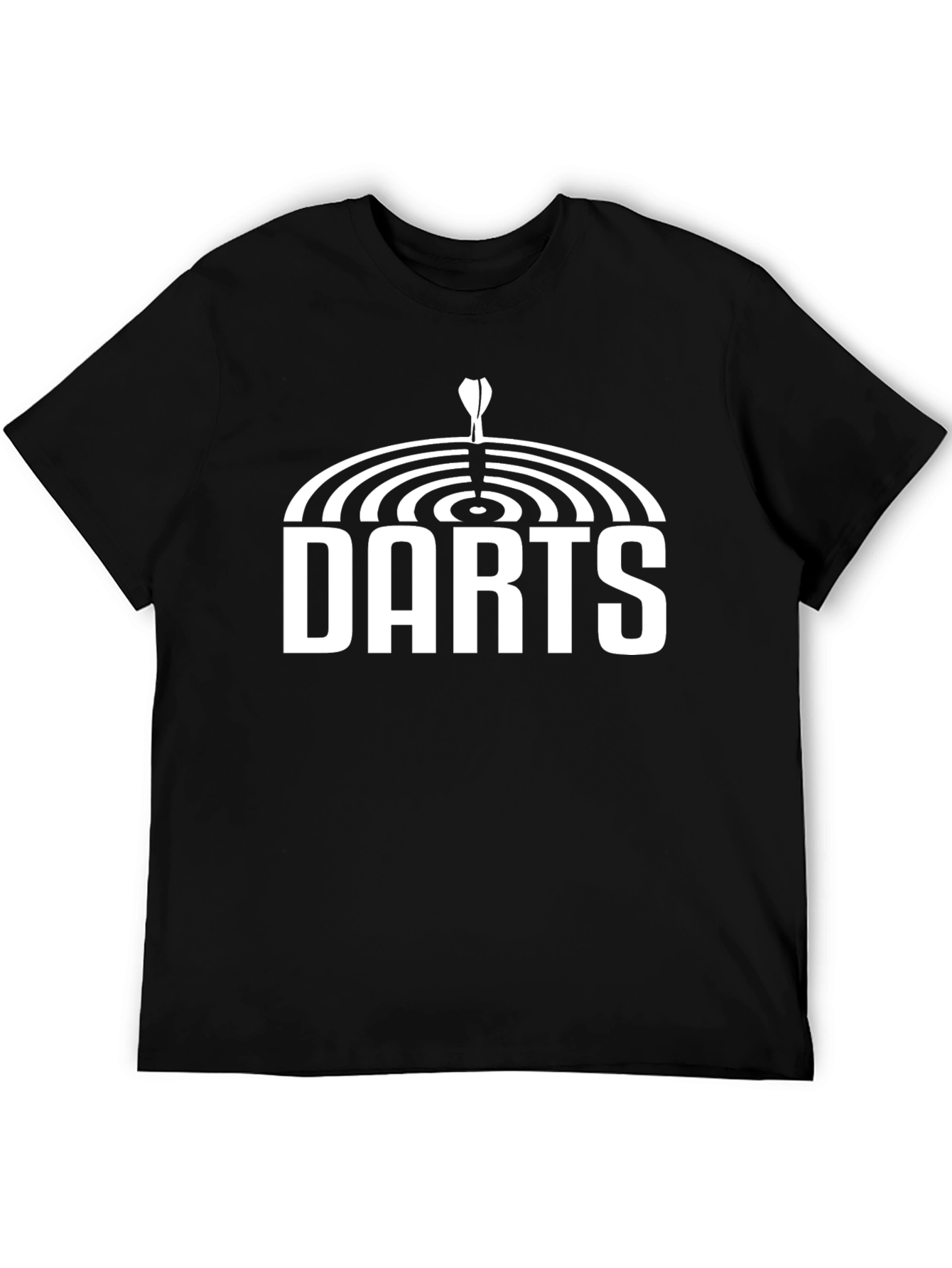 Darts Graphic Tee - Black Cotton