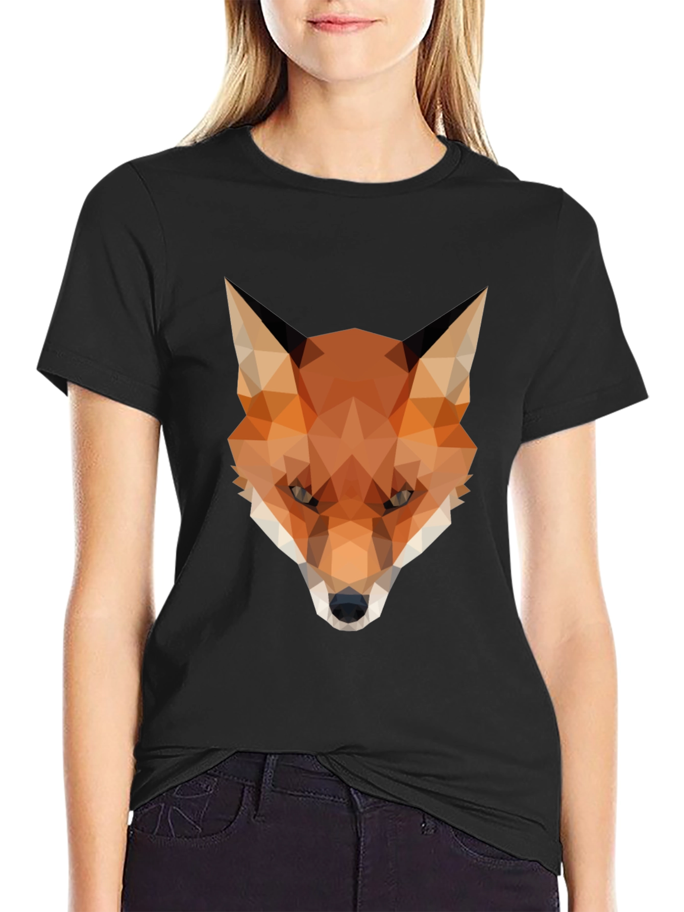 Geometric Fox T-Shirt - Modern Graphic Tee