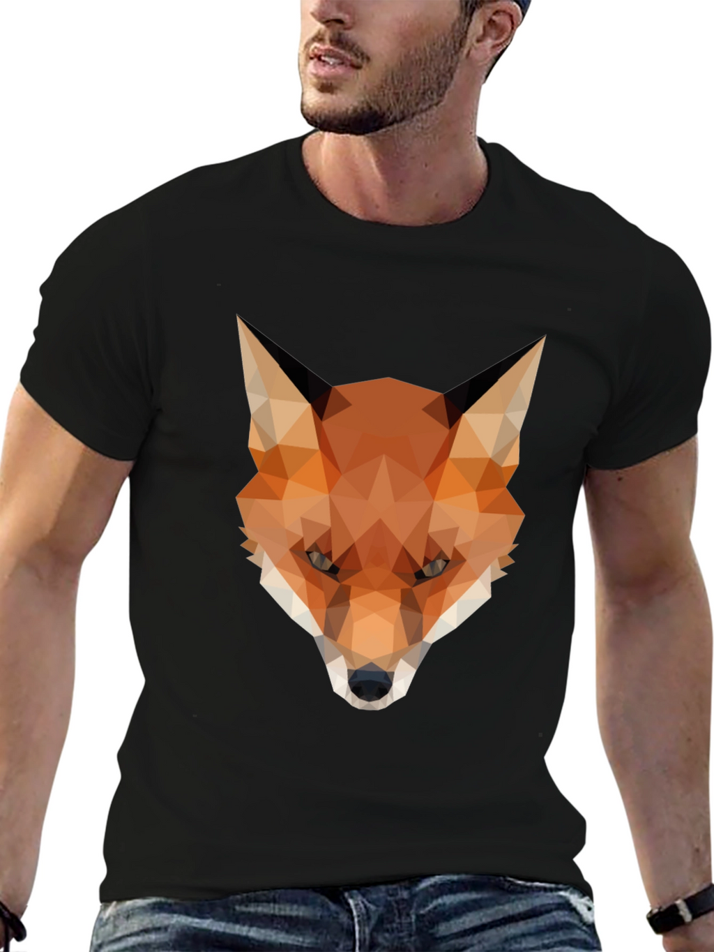Geometric Fox T-Shirt - Modern Graphic Tee