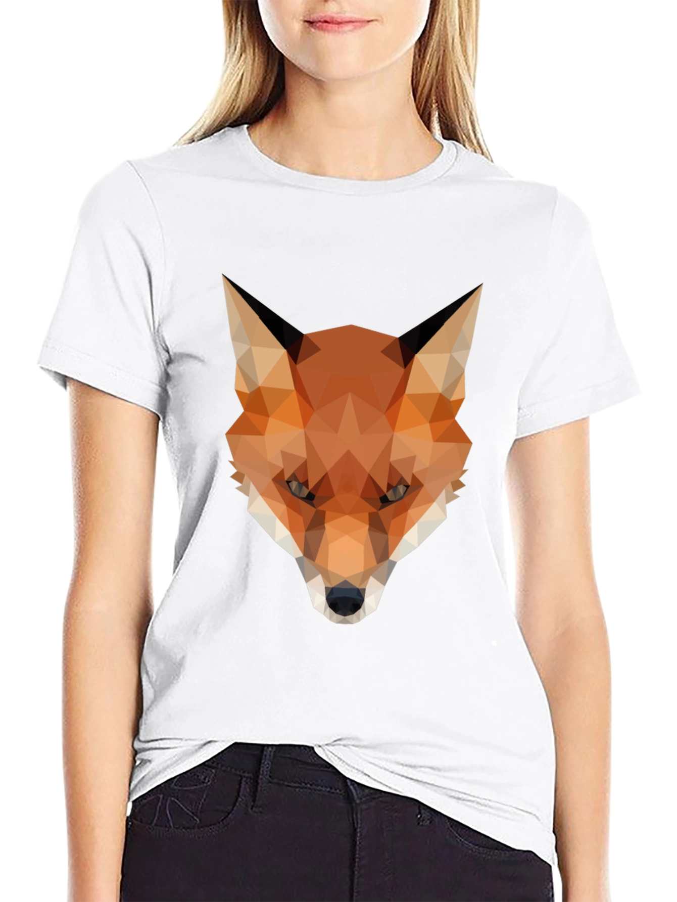 Geometric Fox T-Shirt - Modern Graphic Tee