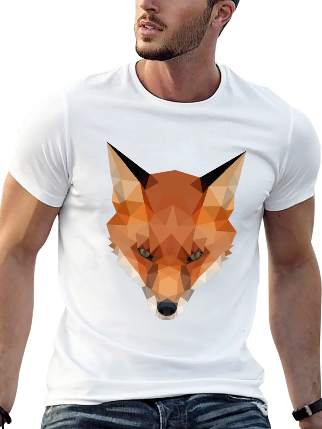 Geometric Fox T-Shirt - Modern Graphic Tee