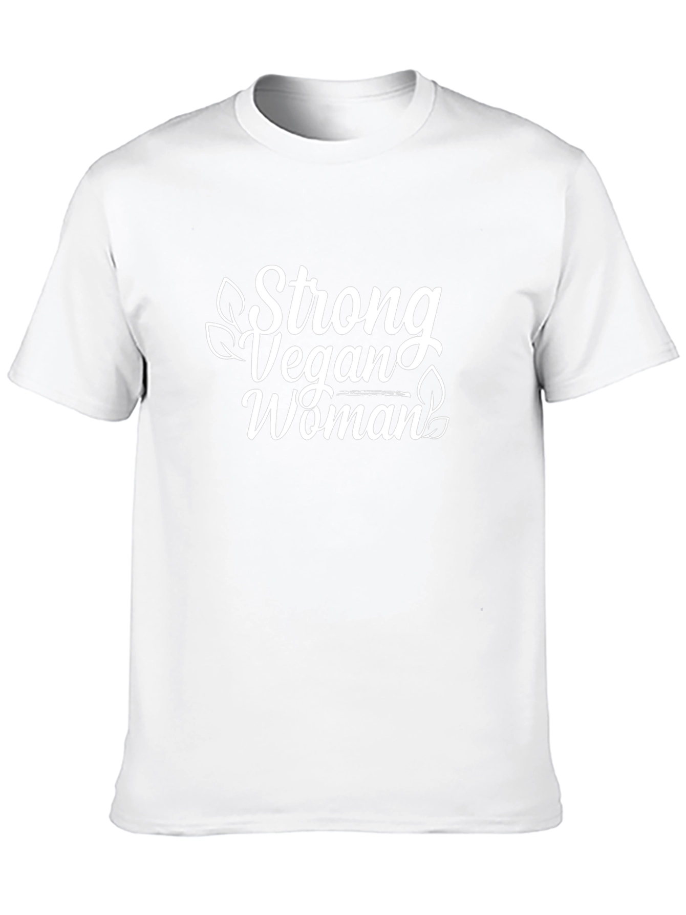 Strong Vegan Woman Black T-Shirt