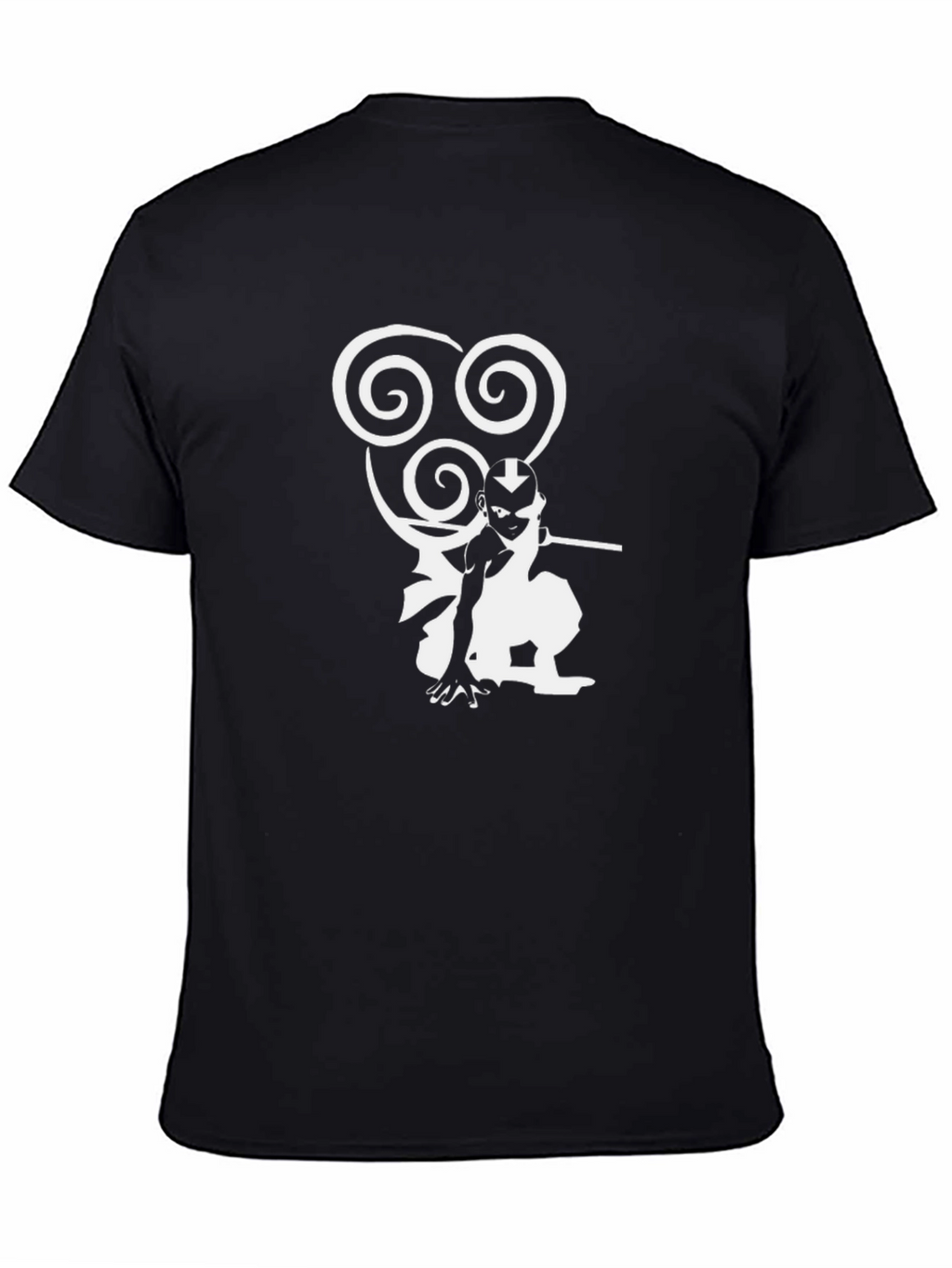 Avatar Aang Airbender Black Graphic Tee