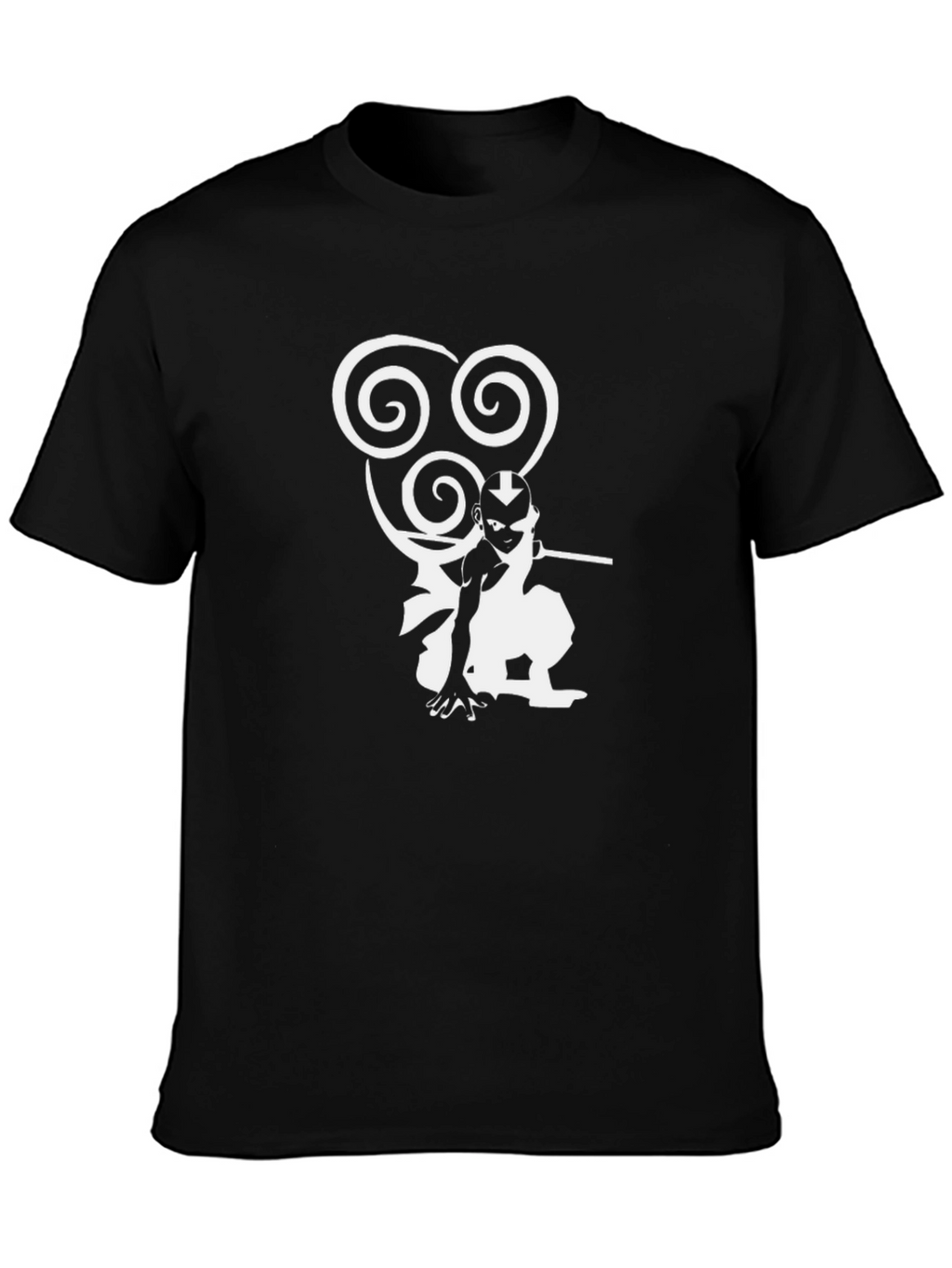 Avatar Aang Airbender Black Graphic Tee