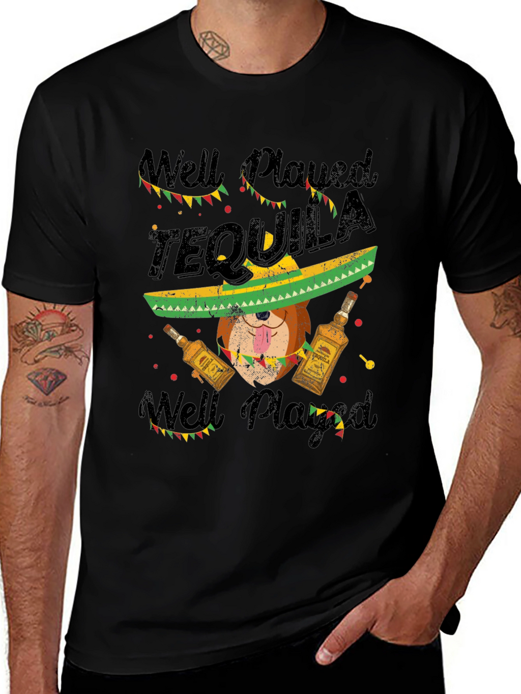 Well Played Tequila Novelty Graphic T-Shirt