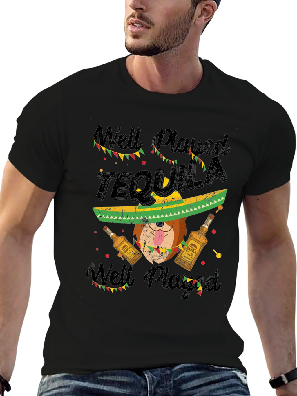Well Played Tequila Novelty Graphic T-Shirt